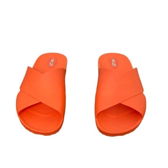 OKA b. Hot Orange Slip On - Slides, Size Medium (Women’s 9.5 to 10) - Picture 9 of 13